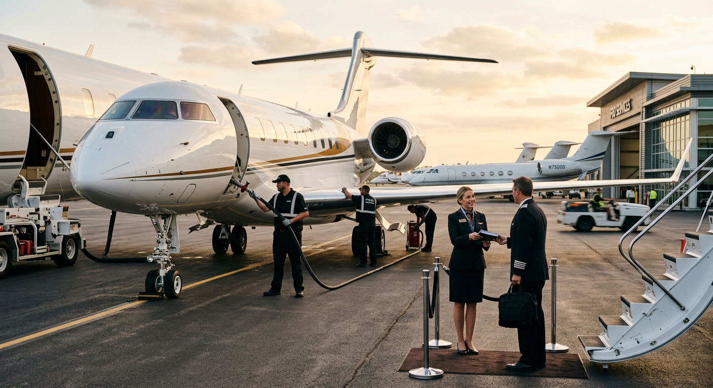 Mastering Private Jet Aircraft Servicing and Ramp Management